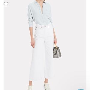 Rails XS Ingrid Raw Hem Button Down Shirt